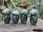 Polished Stromatolite "Kambamba Jasper" Mushrooms x 6 From Katsepy, Madagascar - Toprock Gemstones and Minerals 