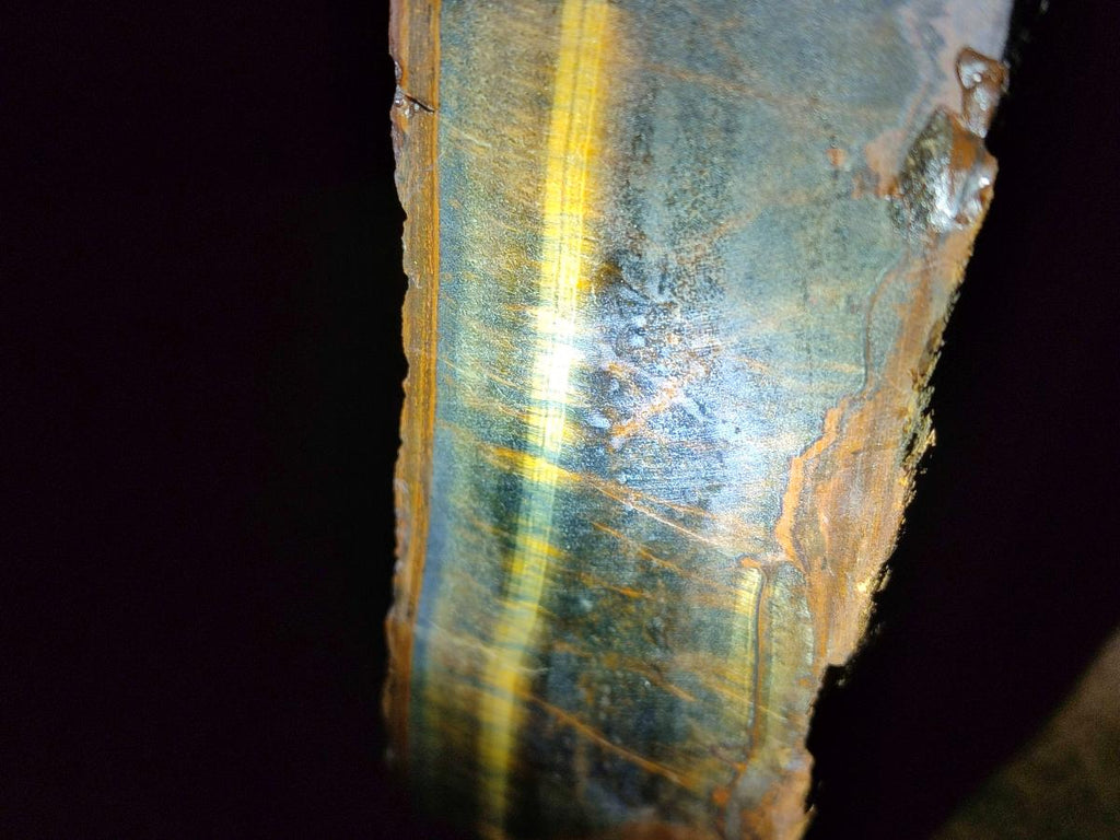 Natural XL Golden Blue Tigers Eye Slab x 1 From Prieska, South Africa - Toprock Gemstones and Minerals 