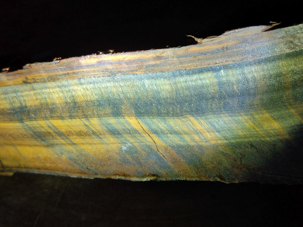 Natural XL Golden Blue Tigers Eye Slab x 1 From Prieska, South Africa - Toprock Gemstones and Minerals 