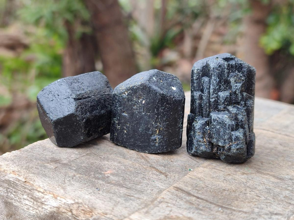 Natural Schorl Black Tourmaline Crystals x 35 From Zimbabwe - Toprock Gemstones and Minerals 
