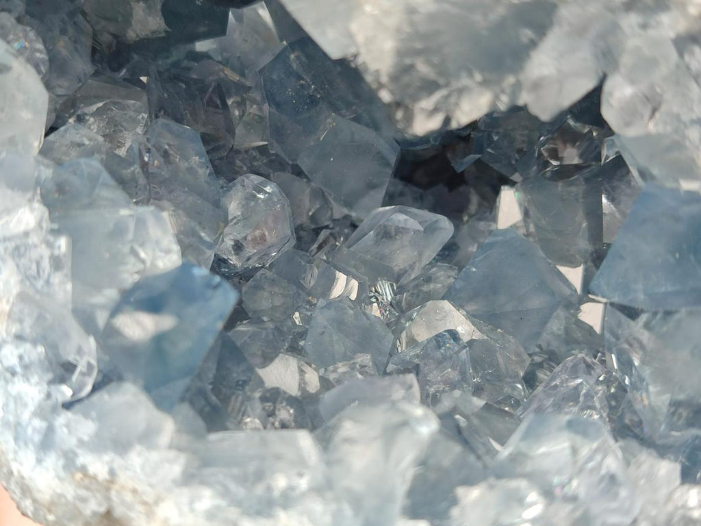 Natural Large Blue Celestite Geode Specimen x 1 From Sakoany, Madagascar - Toprock Gemstones and Minerals 