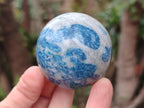 Polished Blue Spotted Spinel in Quartz Spheres x 6 From Madagascar - Toprock Gemstones and Minerals 