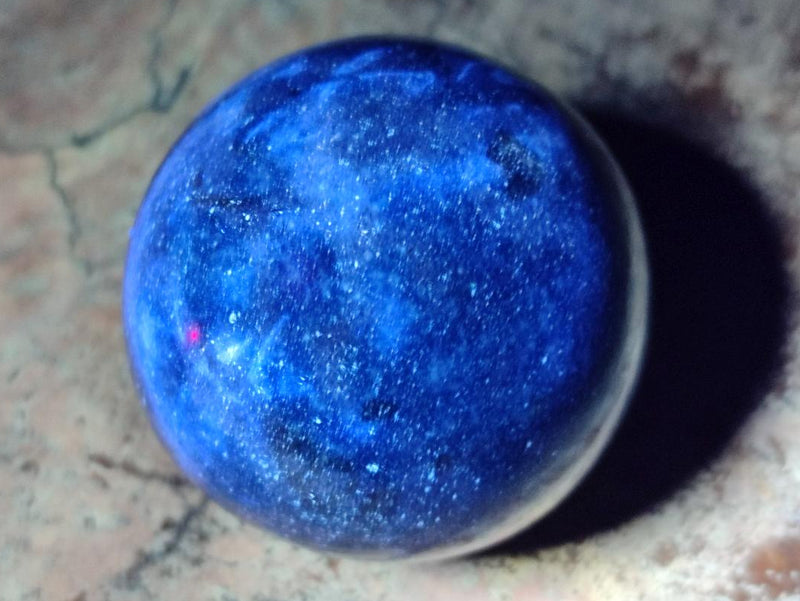 Polished Blue Spotted Spinel in Quartz Spheres x 6 From Madagascar - Toprock Gemstones and Minerals 