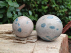 Polished Blue Spotted Spinel in Quartz Spheres x 6 From Madagascar - Toprock Gemstones and Minerals 