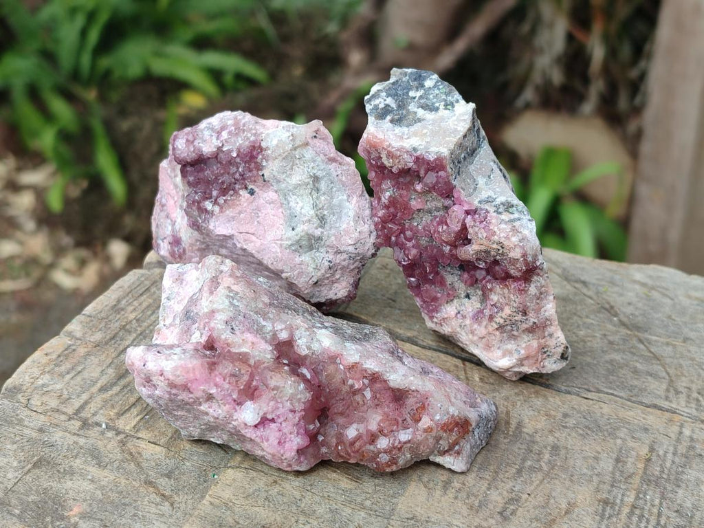 Natural Spherocobaltite Specimens x 6 From Musonoi Mine, Congo - Toprock Gemstones and Minerals 