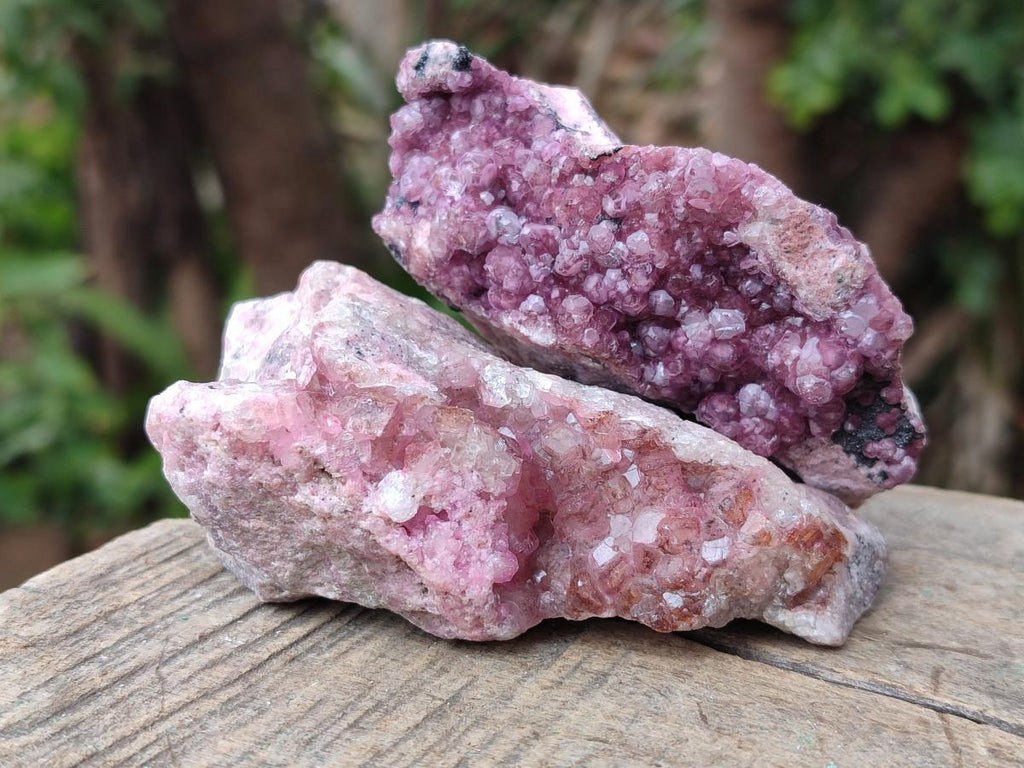 Natural Spherocobaltite Specimens x 6 From Musonoi Mine, Congo - Toprock Gemstones and Minerals 