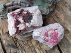 Natural Spherocobaltite Specimens x 6 From Musonoi Mine, Congo - Toprock Gemstones and Minerals 