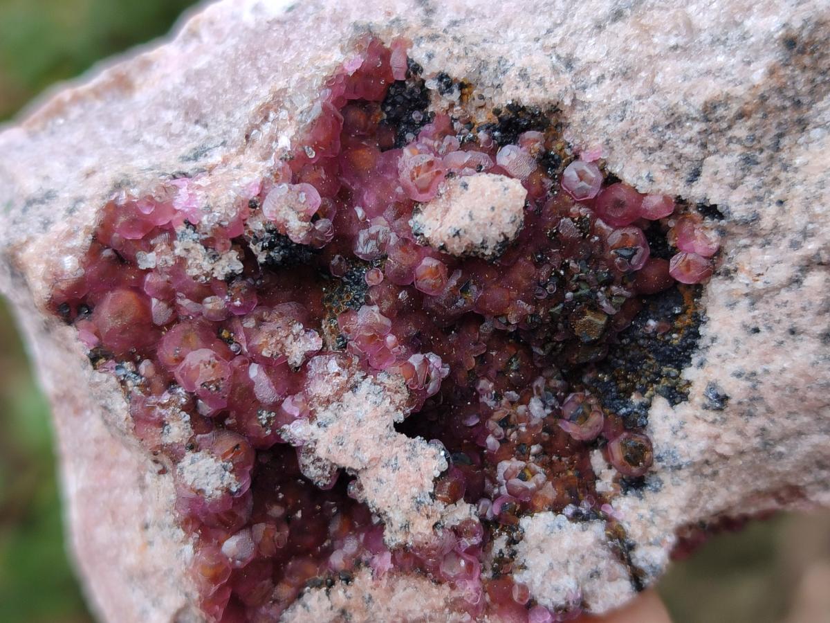 Natural Spherocobaltite Specimens x 6 From Musonoi Mine, Congo - Toprock Gemstones and Minerals 