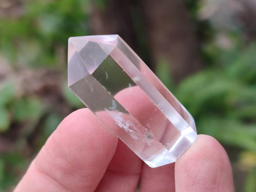 Polished Clear Quartz Pendant Crystals x 20 From Madagascar - Toprock Gemstones and Minerals 
