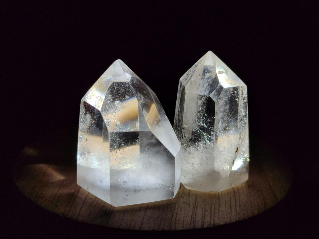 Polished Clear Quartz Pendant Crystals x 20 From Madagascar - Toprock Gemstones and Minerals 