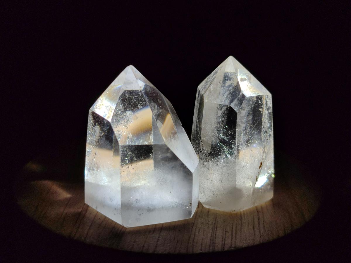 Polished Clear Quartz Pendant Crystals x 20 From Madagascar - Toprock Gemstones and Minerals 