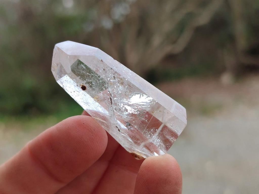 Polished Clear Quartz Pendant Crystals x 20 From Madagascar - Toprock Gemstones and Minerals 