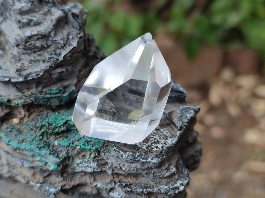 Polished Clear Quartz Pendant Crystals x 20 From Madagascar - Toprock Gemstones and Minerals 