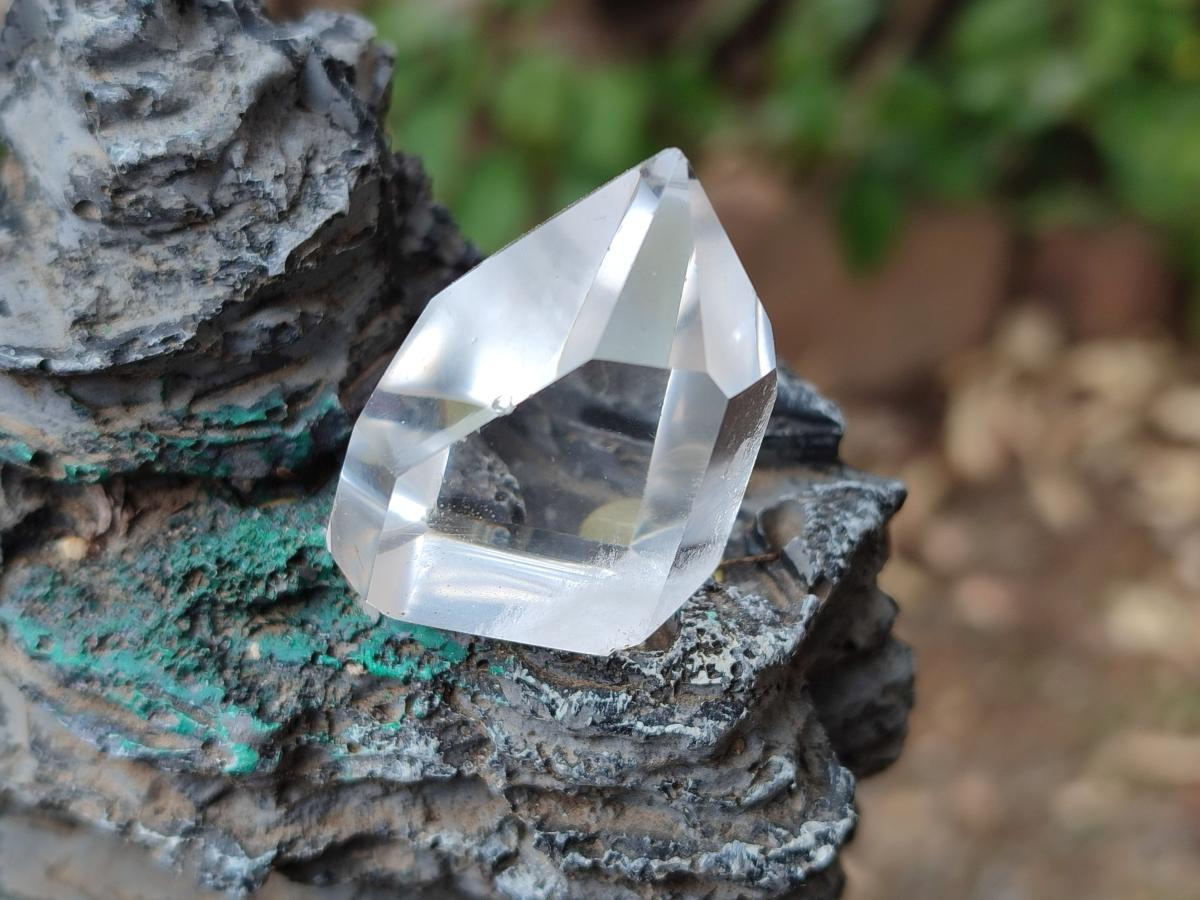 Polished Clear Quartz Pendant Crystals x 20 From Madagascar - Toprock Gemstones and Minerals 