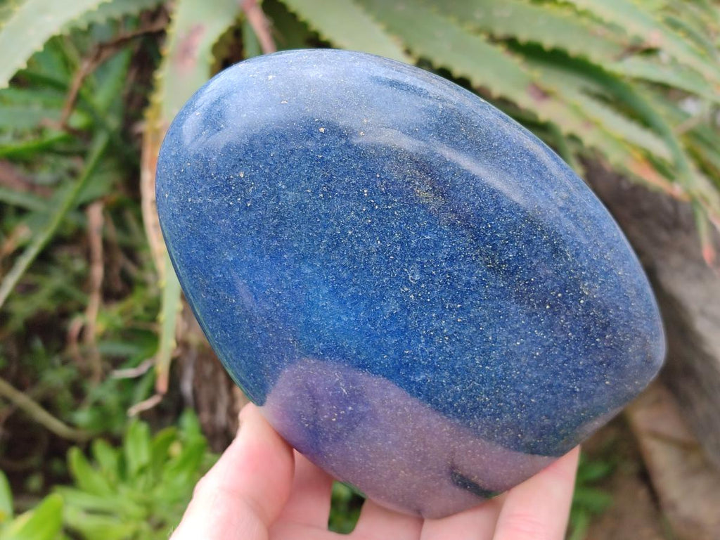 Polished Lazulite Standing Display Pieces x 2 From Madagascar - Toprock Gemstones and Minerals 