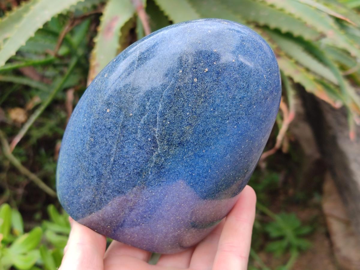 Polished Lazulite Standing Display Pieces x 2 From Madagascar - Toprock Gemstones and Minerals 