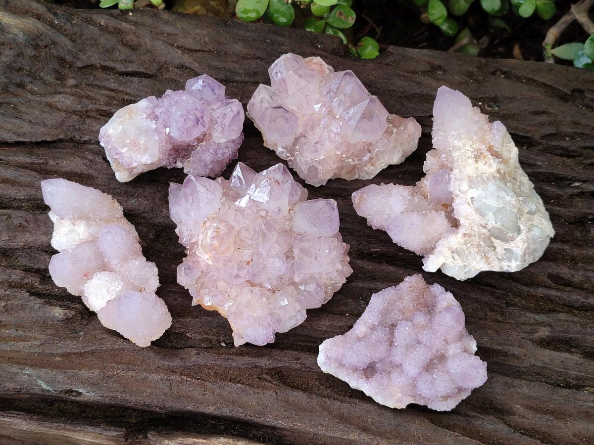 Natural Spirit Amethyst Clusters x 6 From Boekenhouthoek, South Africa - Toprock Gemstones and Minerals 