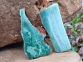 Polished One Side Great Dyke Mtorolite Chrysoprase Slices x 12 From Great Dyke Mountain Range, Zimbabwe - Toprock Gemstones and Minerals 