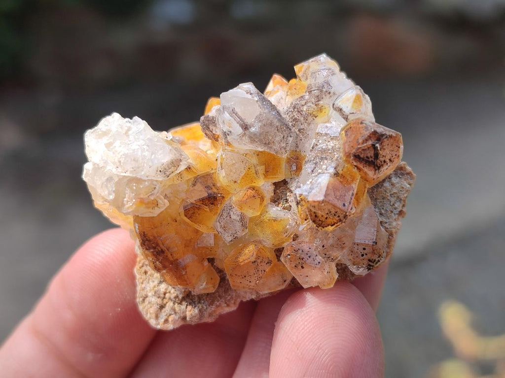 Natural Limonite Quartz Clusters x 70 From Solwezi, Zambia - Toprock Gemstones and Minerals 