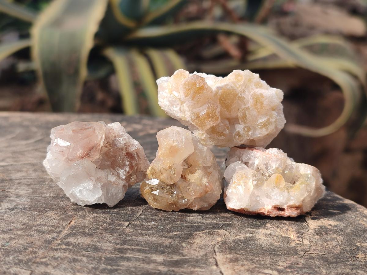 Natural Limonite Quartz Clusters x 70 From Solwezi, Zambia - Toprock Gemstones and Minerals 