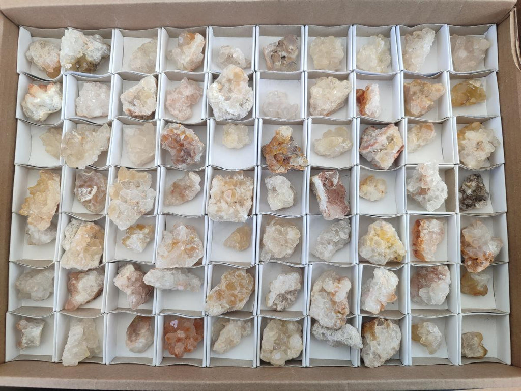 Natural Limonite Quartz Clusters x 70 From Solwezi, Zambia - Toprock Gemstones and Minerals 