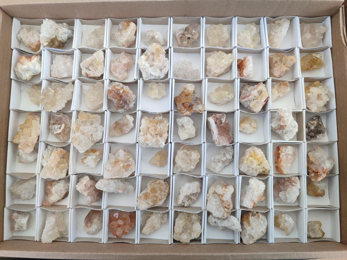 Natural Limonite Quartz Clusters x 70 From Solwezi, Zambia - Toprock Gemstones and Minerals 