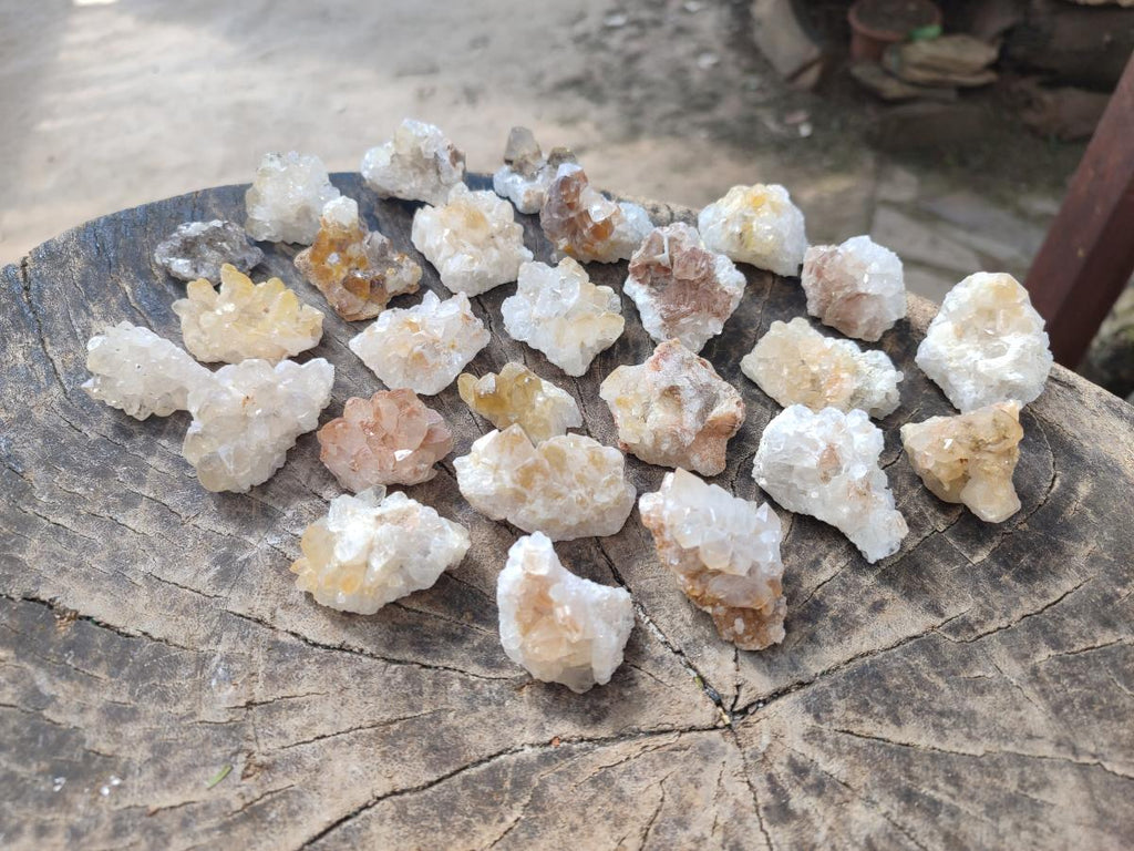 Natural Limonite Quartz Clusters x 70 From Solwezi, Zambia - Toprock Gemstones and Minerals 