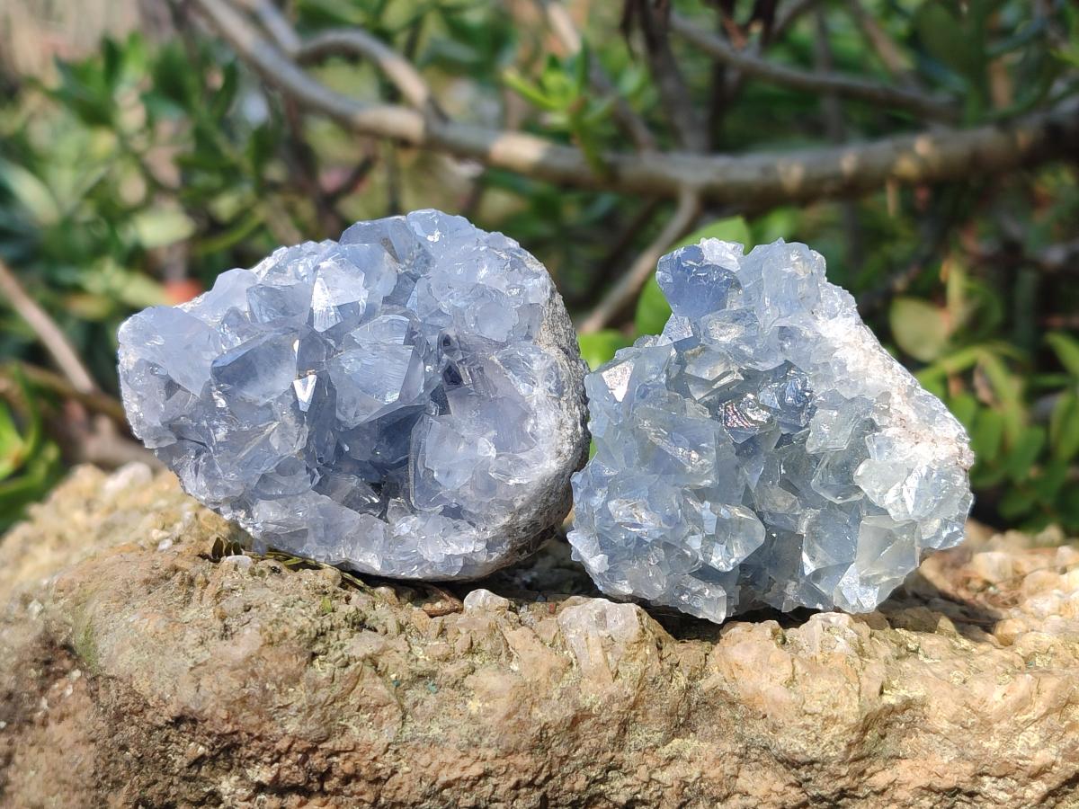 Natural Blue Celestite Specimens x 37 From Sakoany, Madagascar - Toprock Gemstones and Minerals 