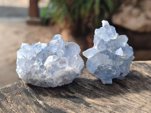 Natural Blue Celestite Specimens x 37 From Sakoany, Madagascar - Toprock Gemstones and Minerals 
