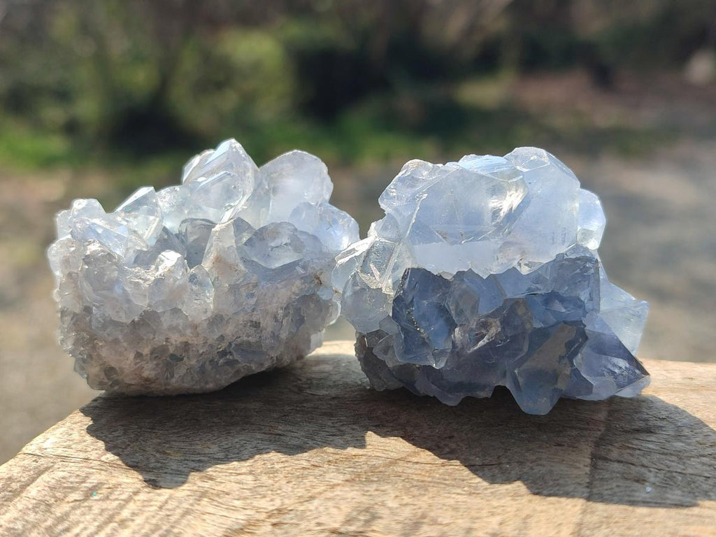 Natural Blue Celestite Specimens x 37 From Sakoany, Madagascar - Toprock Gemstones and Minerals 