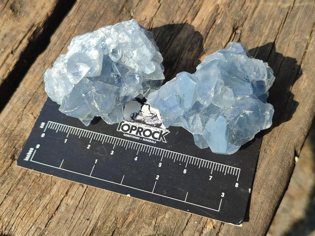 Natural Blue Celestite Specimens x 37 From Sakoany, Madagascar - Toprock Gemstones and Minerals 