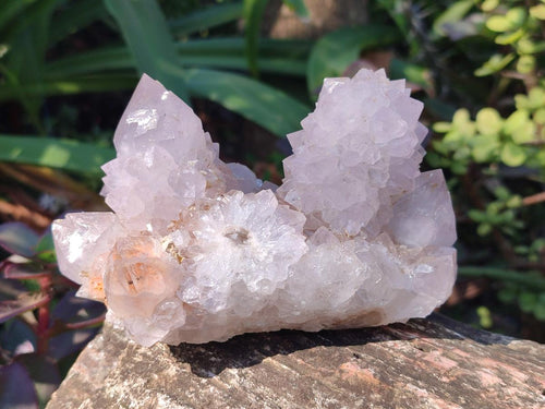 Natural Lilac Spirit Quartz Clusters x 2 From Boekenhouthoek, South Africa - Toprock Gemstones and Minerals 