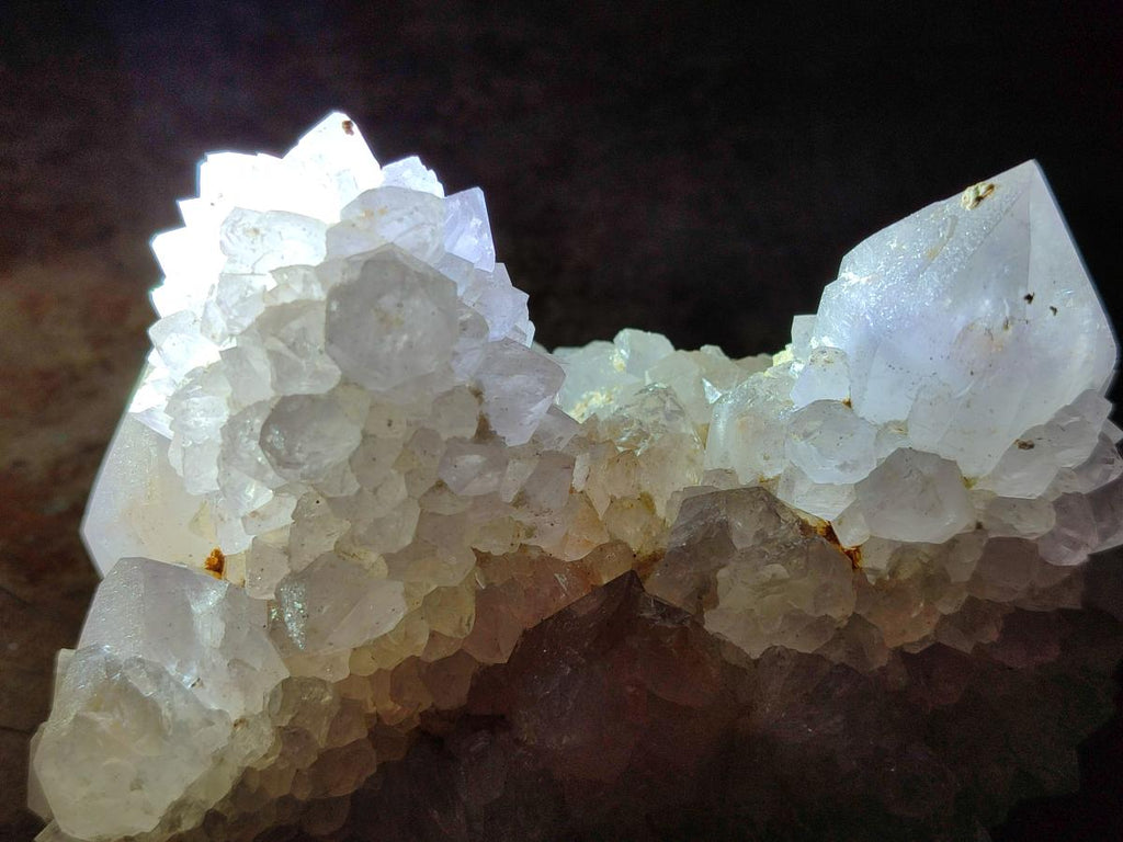 Natural Lilac Spirit Quartz Clusters x 2 From Boekenhouthoek, South Africa - Toprock Gemstones and Minerals 