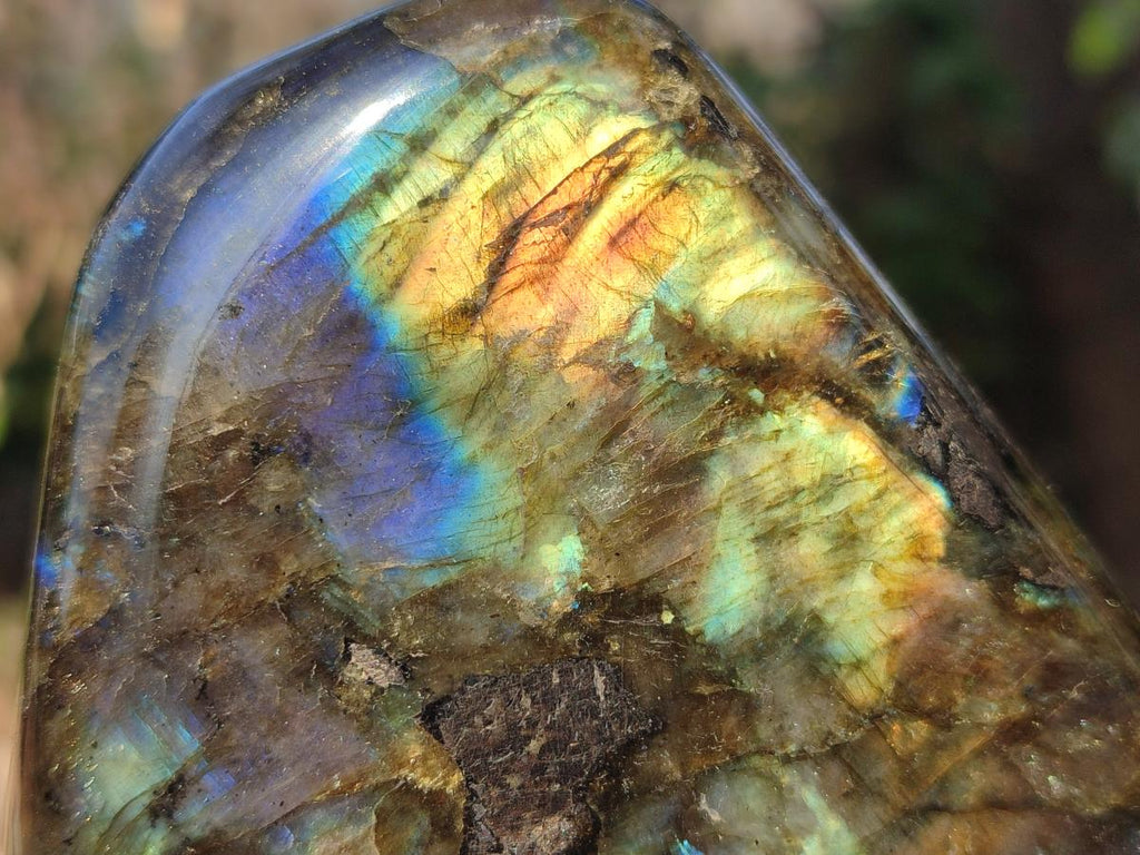 Polished Labradorite Standing Display Pieces x 3 From Madagascar - Toprock Gemstones and Minerals 