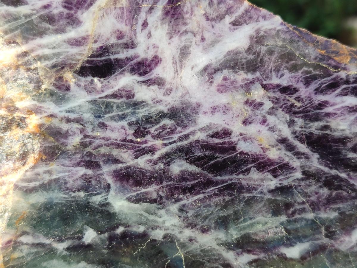 Polished and Natural Watermelon Fluorite Slices x 2 From Uis, Namibia - Toprock Gemstones and Minerals 