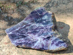 Polished and Natural Watermelon Fluorite Slices x 2 From Uis, Namibia - Toprock Gemstones and Minerals 