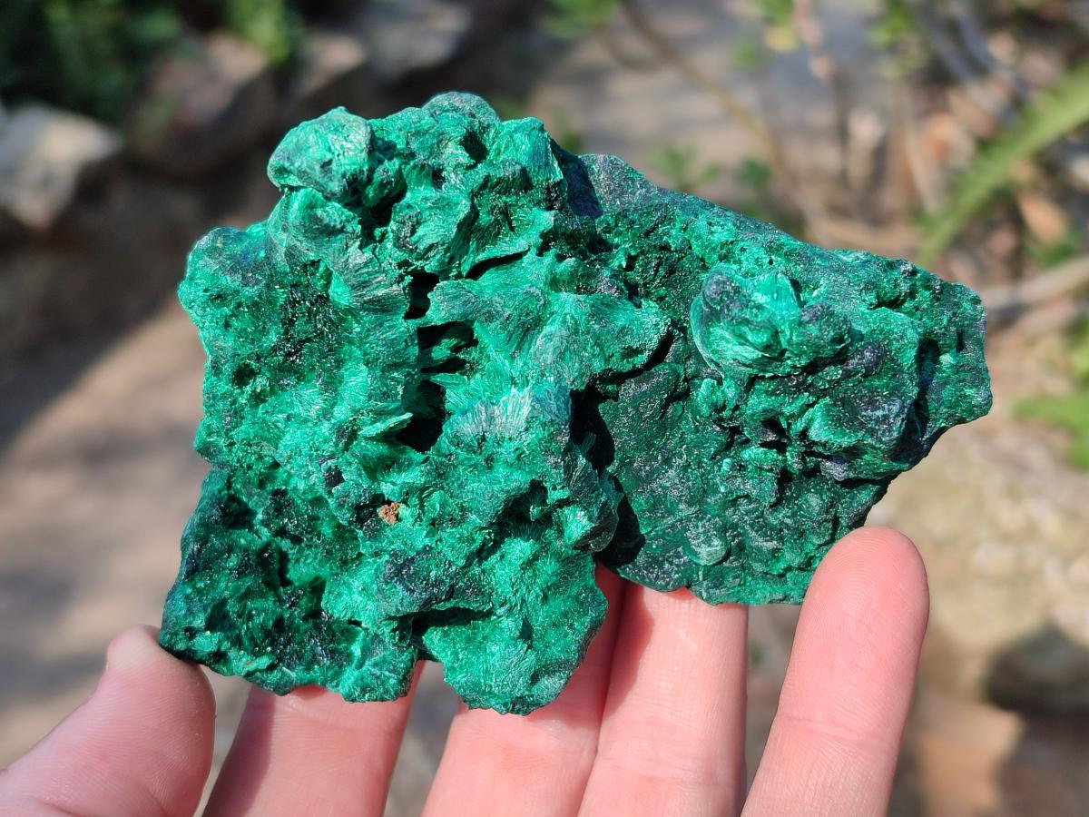 Natural Silky Malachite Specimens x 6 From Kasompe, Congo - Toprock Gemstones and Minerals 