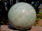 Polished XL Amazonite Sphere x 1 From South Africa - Toprock Gemstones and Minerals 