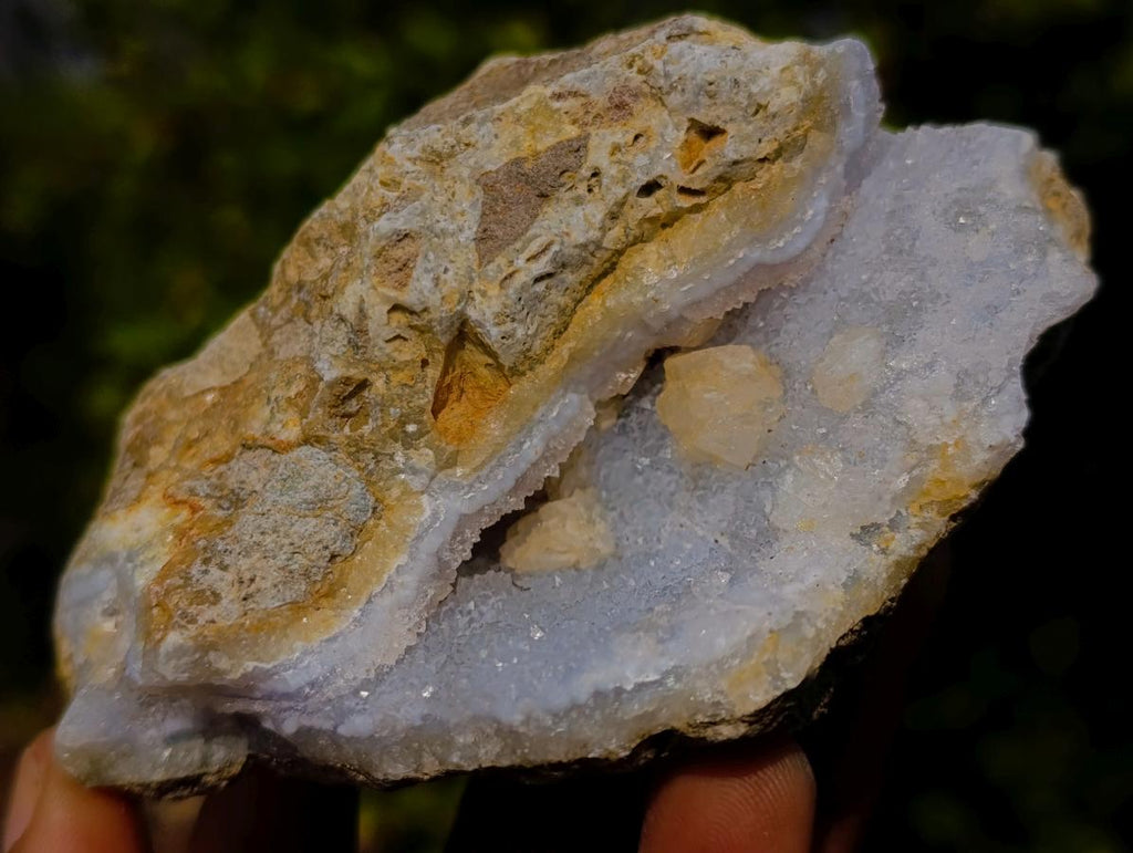 Natural Blue Lace Agate Geode Specimens x 12 From Nsanje, Malawi - Toprock Gemstones and Minerals 