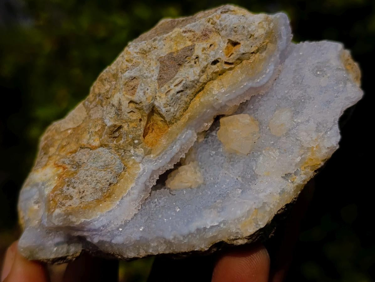 Natural Blue Lace Agate Geode Specimens x 12 From Nsanje, Malawi - Toprock Gemstones and Minerals 
