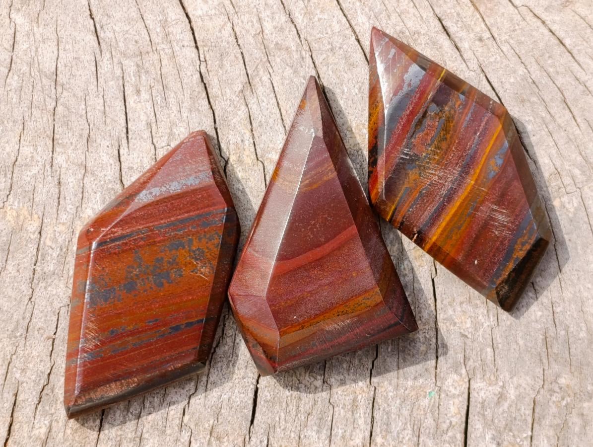 Polished Banded Tiger Iron Jewellery Free Forms x 24 From South Africa - Toprock Gemstones and Minerals 