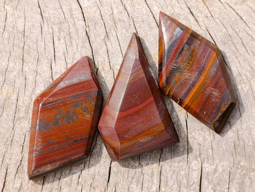 Polished Banded Tiger Iron Jewellery Free Forms x 24 From South Africa - Toprock Gemstones and Minerals 