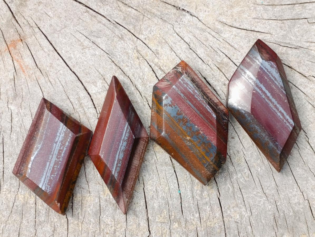 Polished Banded Tiger Iron Jewellery Free Forms x 24 From South Africa - Toprock Gemstones and Minerals 