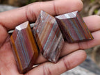 Polished Banded Tiger Iron Jewellery Free Forms x 24 From South Africa - Toprock Gemstones and Minerals 