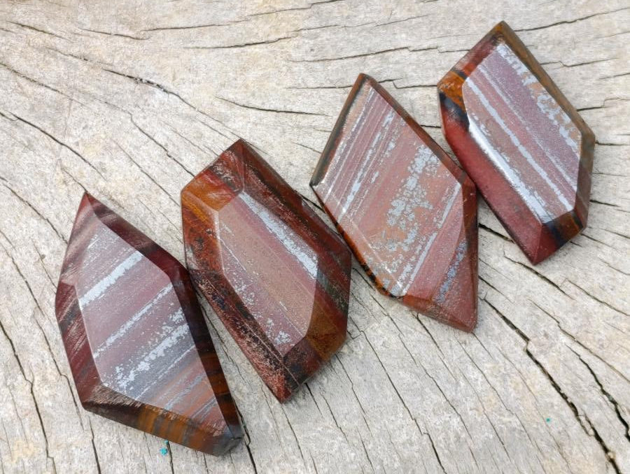 Polished Banded Tiger Iron Jewellery Free Forms x 24 From South Africa - Toprock Gemstones and Minerals 