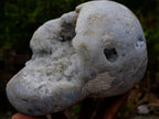 Polished and Natural XL Blue Celestite Heart x 1 From Sakoany, Madagascar - Toprock Gemstones and Minerals 