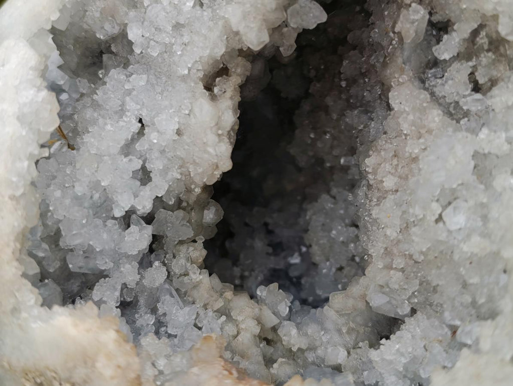Polished and Natural XL Blue Celestite Heart x 1 From Sakoany, Madagascar - Toprock Gemstones and Minerals 