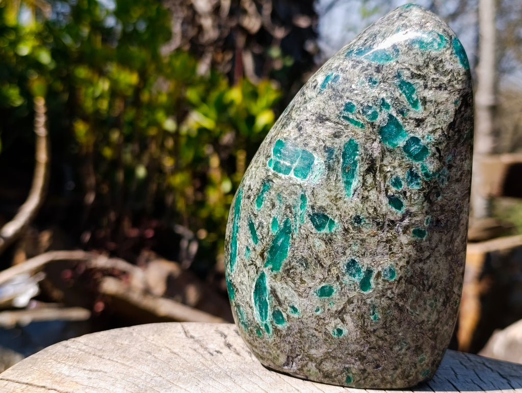 Polished Emerald Mica 'Mutokolite' Standing Display Pieces x 3 From Mutoko, Zimbabwe - Toprock Gemstones and Minerals 