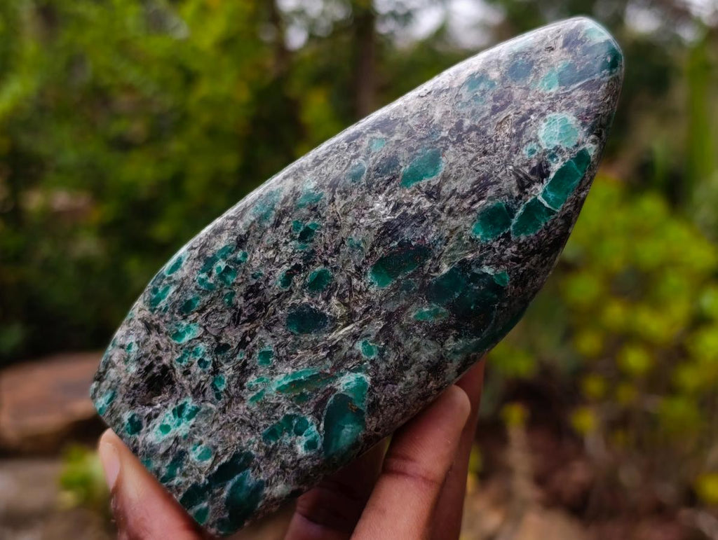Polished Emerald Mica 'Mutokolite' Standing Display Pieces x 3 From Mutoko, Zimbabwe - Toprock Gemstones and Minerals 