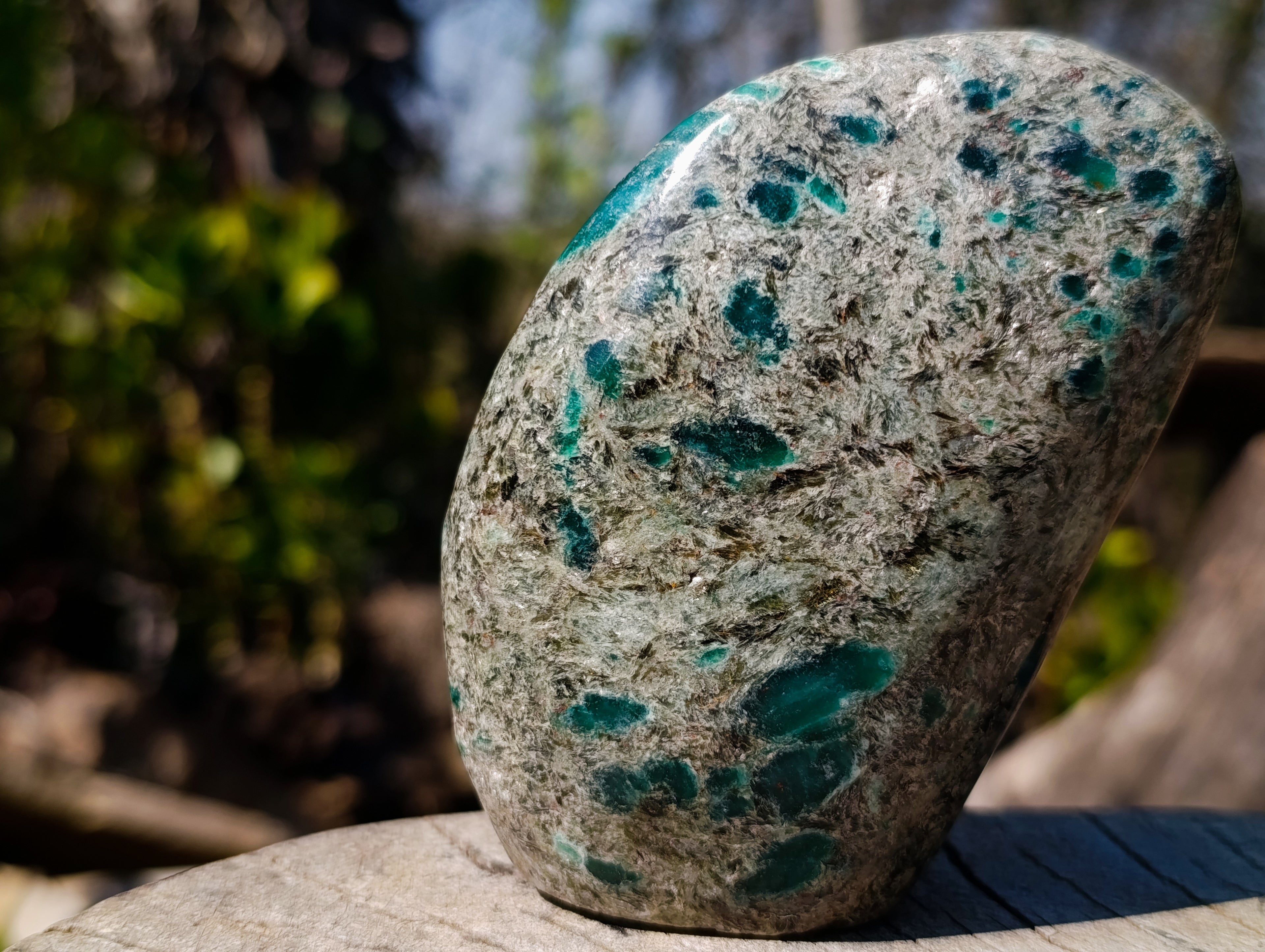 Polished Emerald Mica 'Mutokolite' Standing Display Pieces x 3 From Mutoko, Zimbabwe - Toprock Gemstones and Minerals 